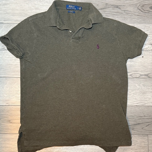 Polo by Ralph Lauren Dark Green Men's Polo Shirt Custom Fit Size Medium - Picture 1 of 8